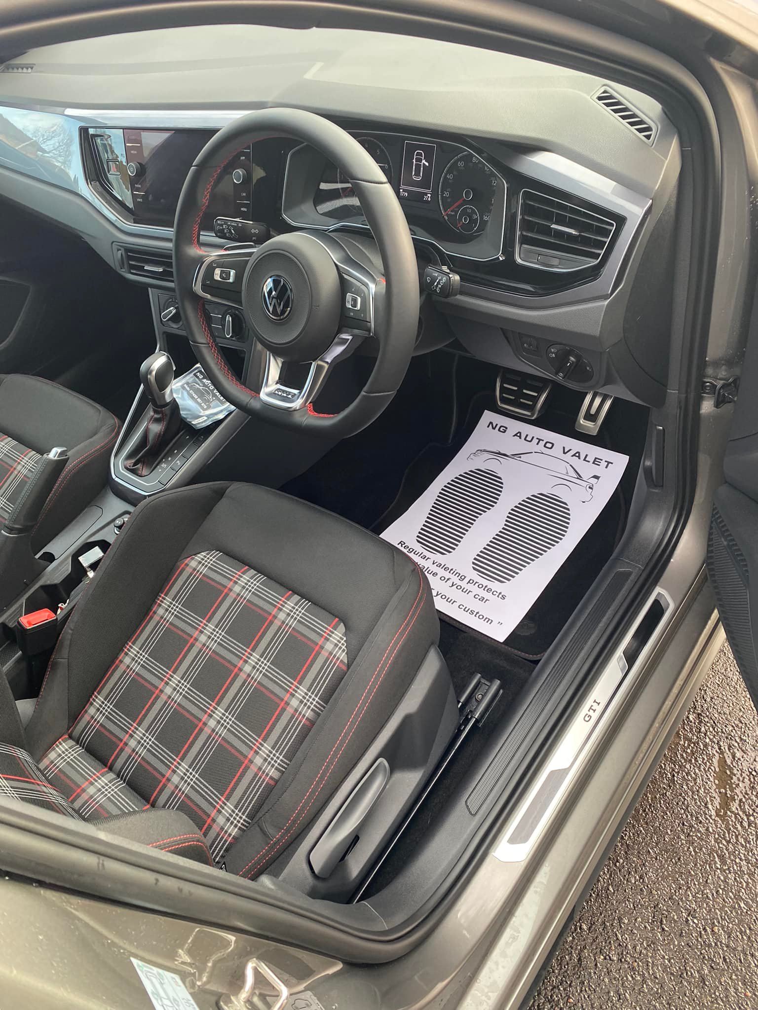 Interior of a Volkswagen Golf after a full valet